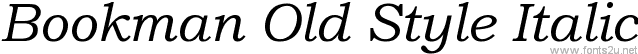 Bookman Old Style Italic