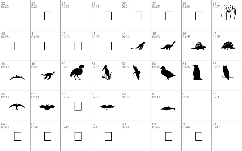 Carr Animal Dingbats