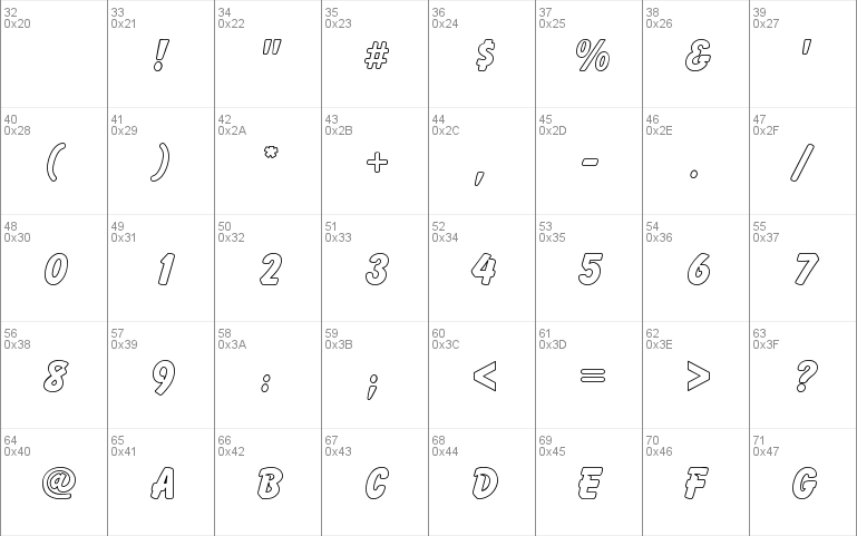 Cartoon Hollow Condensed