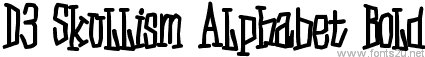 D3 Skullism Alphabet Bold