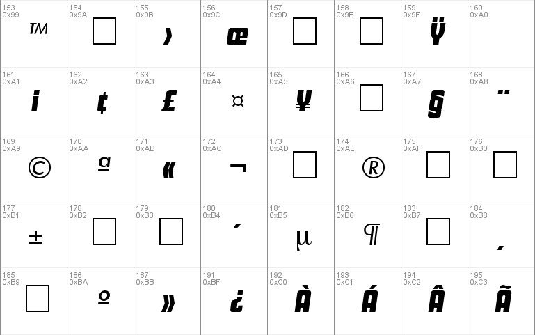 Dekodisplay-Italic