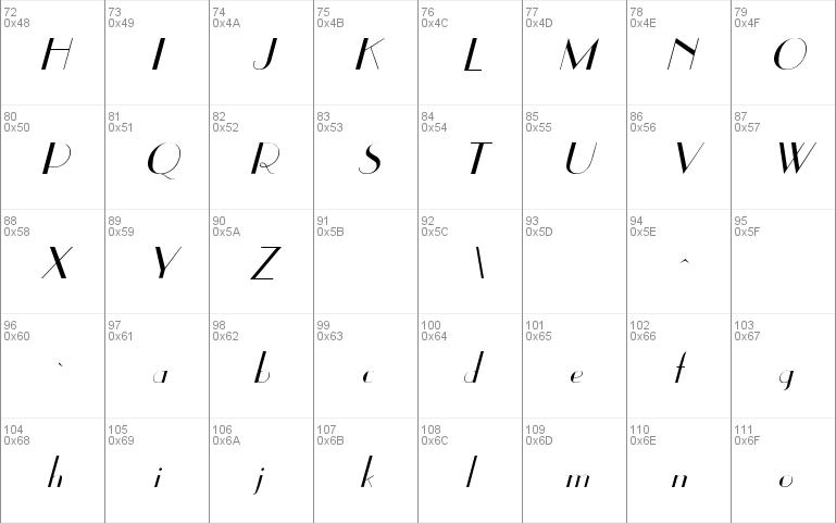 East Side Italic