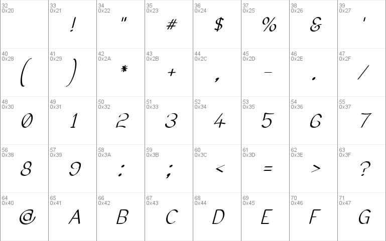 Elfar Normal Italic G98