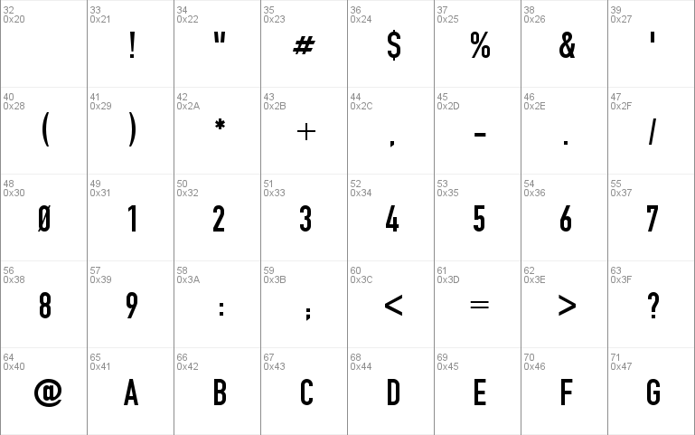 Fette Engschrift