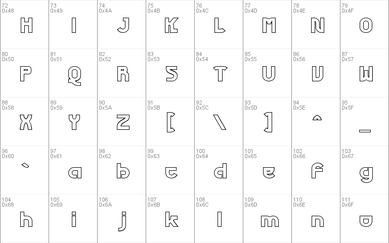 Futurex Phat Outline