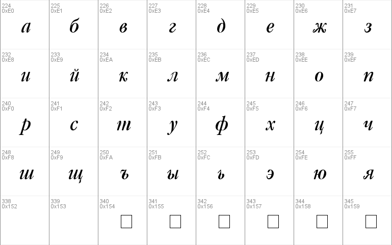 Garamond cond