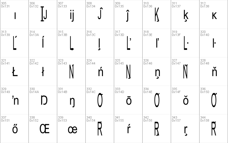 Julia Special Font H