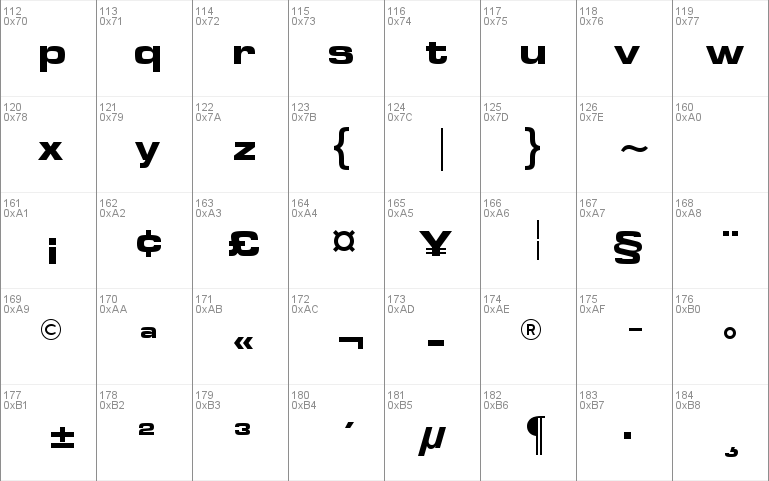 Microstyle Bold Extended ATT