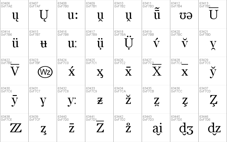 MS Reference Serif