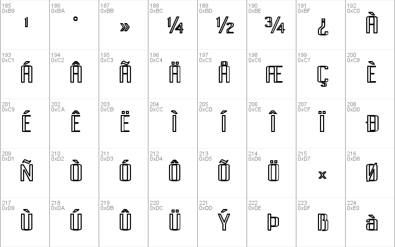 Pecot Outline Bold