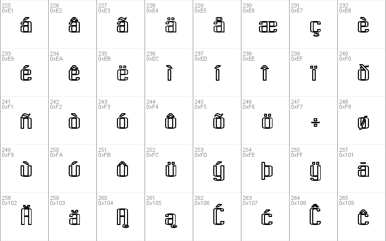 Pecot Outline Bold