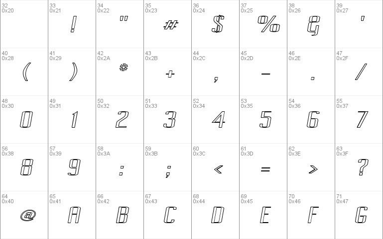 Pecot Outline Oblique