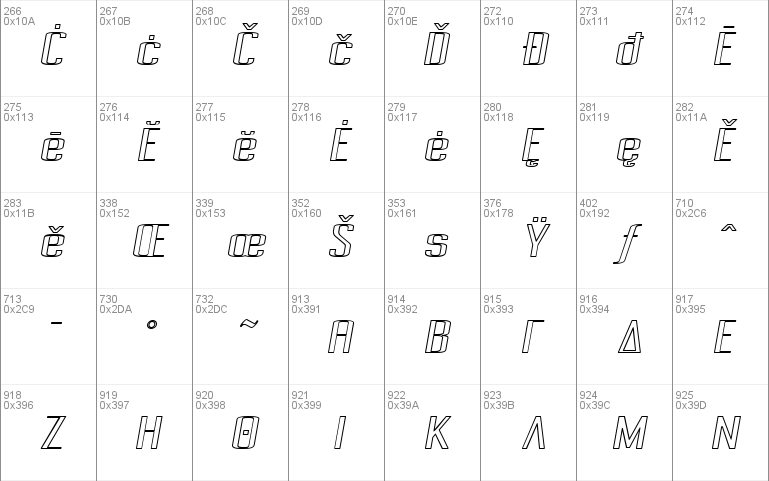 Pecot Outline Oblique