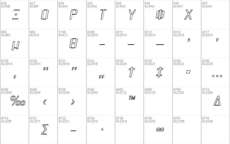 Pecot Outline Oblique