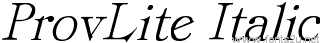 ProvLite Italic