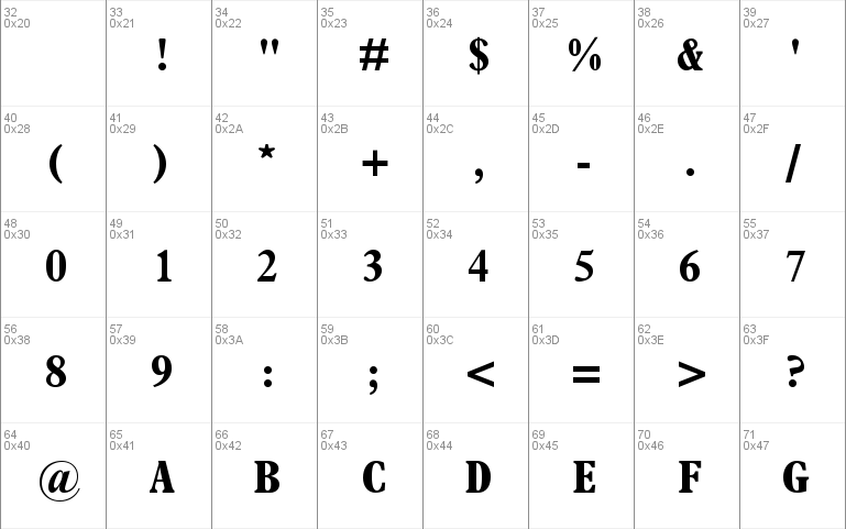 Terminus Black Condensed SSi