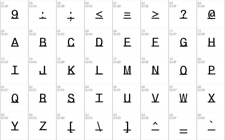 UnderlineMonospace