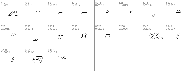 Spy Agency Outline Italic