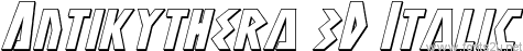 Antikythera 3D Italic
