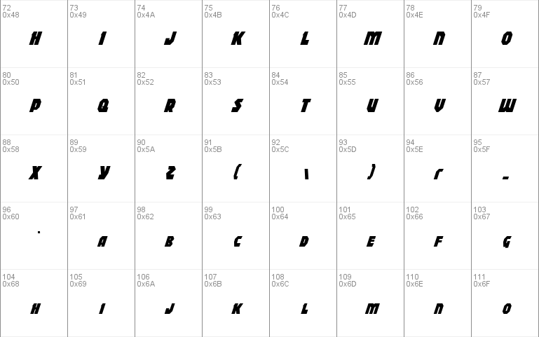 Blitzstrike Condensed Italic