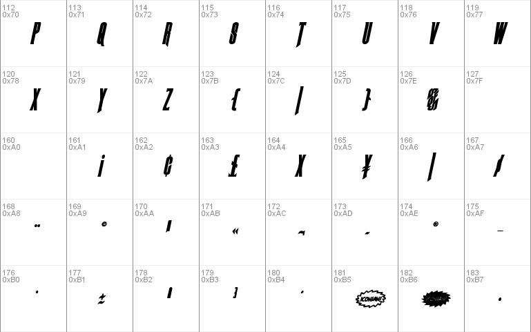 Butch & Sundance Bold Italic