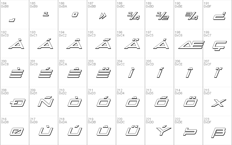 Capella 3D Condensed Italic