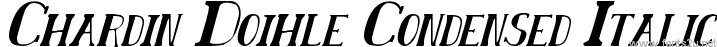 Chardin Doihle Condensed Italic