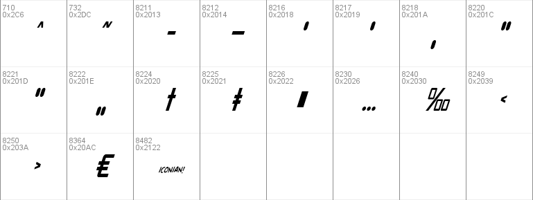 Crixus Condensed Italic