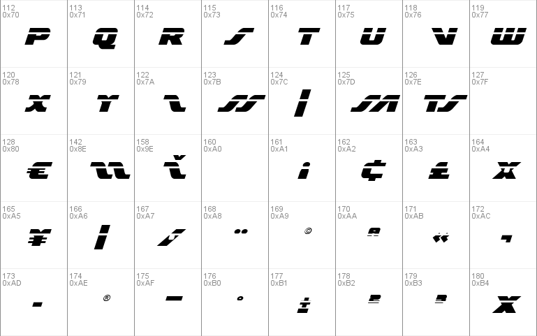 Federal Escort Laser Italic