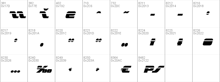 Federal Escort Laser Italic