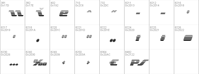 Federal Escort Scanlines Italic