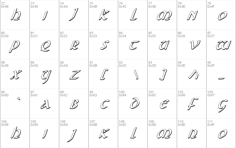 Foucault 3D Italic