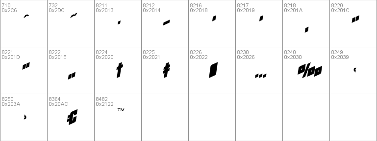 Galaxy Force Expanded Semi-Italic