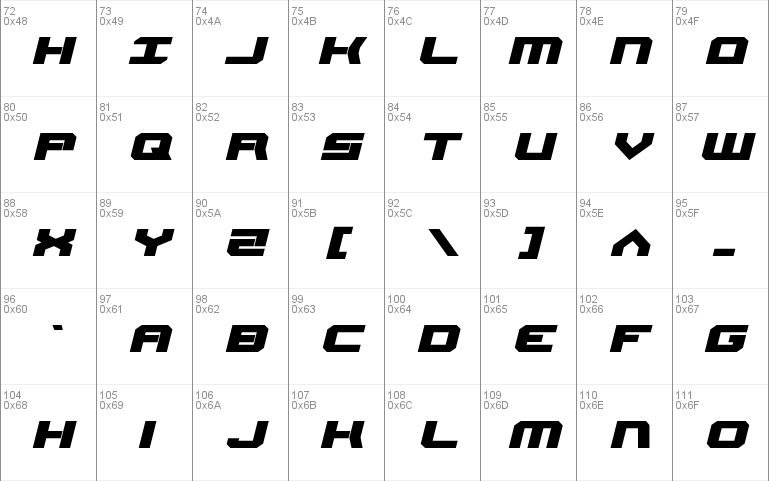 Gearhead Expanded Italic