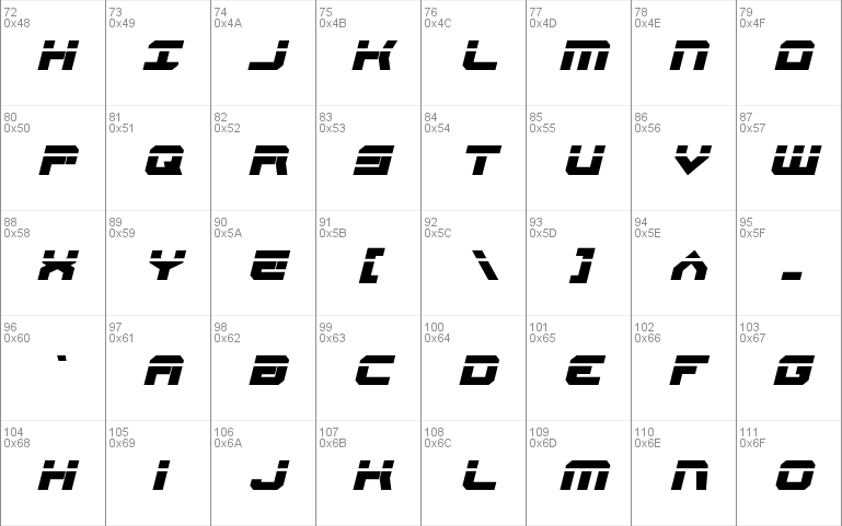 Gearhead Laser Italic