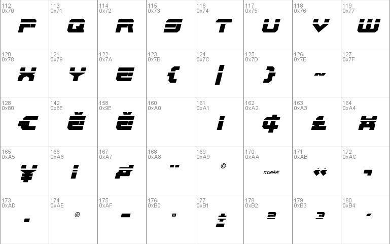 Gearhead Laser Italic