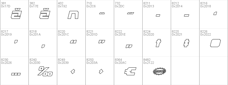 Gearhead Outline Italic