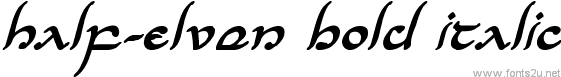 Half-Elven Bold Italic