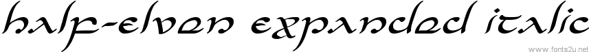 Half-Elven Expanded Italic