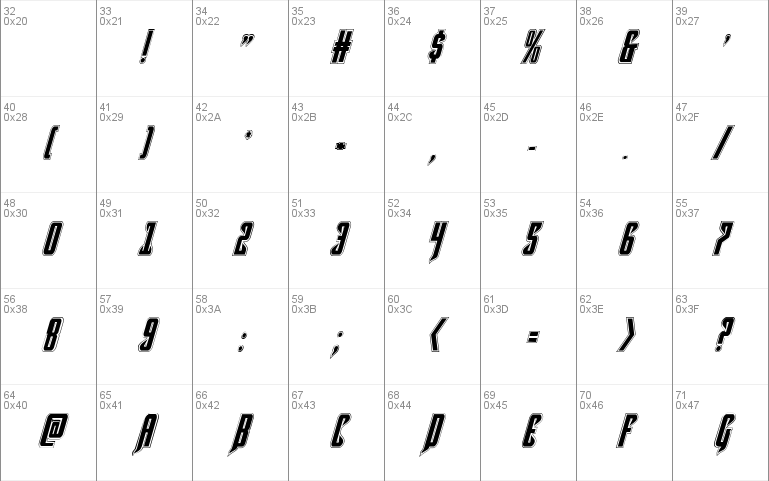 Hawkmoon Academy Italic