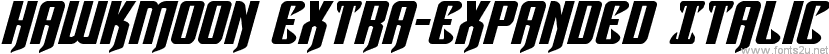 Hawkmoon Extra-expanded Italic