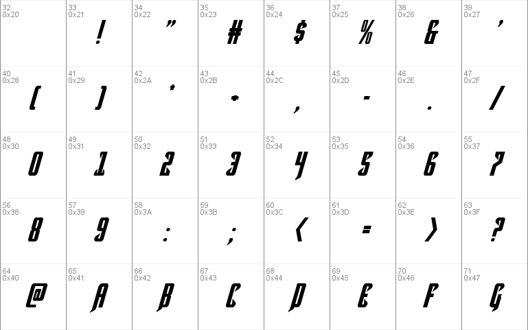 Hawkmoon Italic