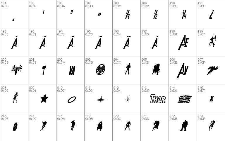 Heroes Assemble Condensed Italic