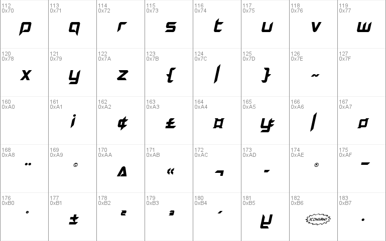 Hollow Point Italic