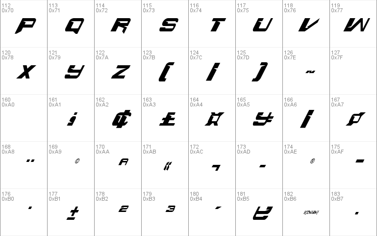 Interdiction Condensed Italic