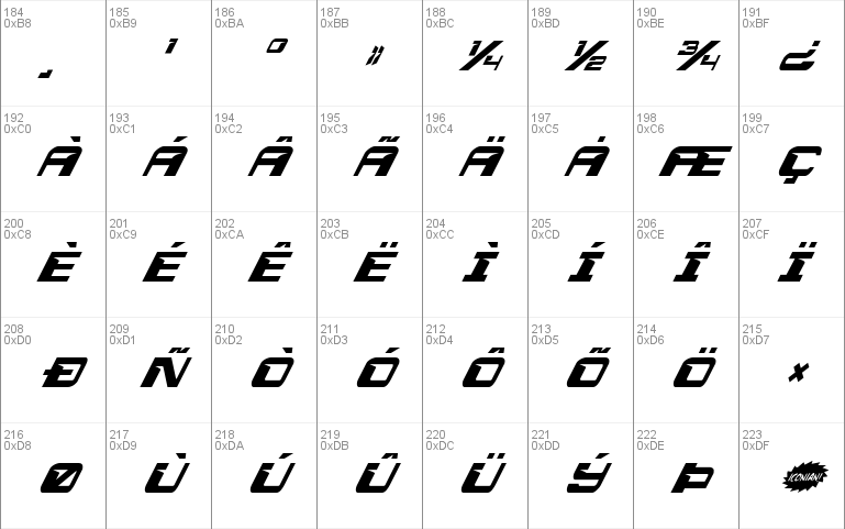 Interdiction Condensed Italic