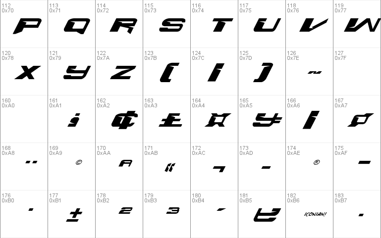 Interdiction Expanded Italic