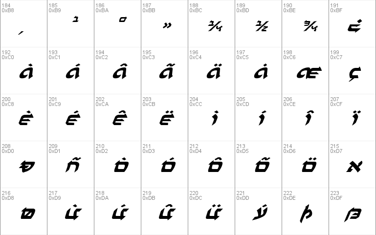 Ben-Zion Expanded Italic