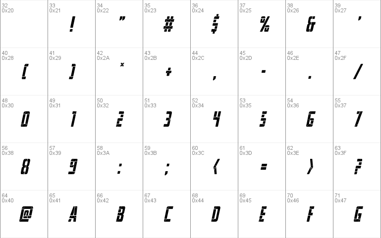 Frank-n-Plank Condensed Italic