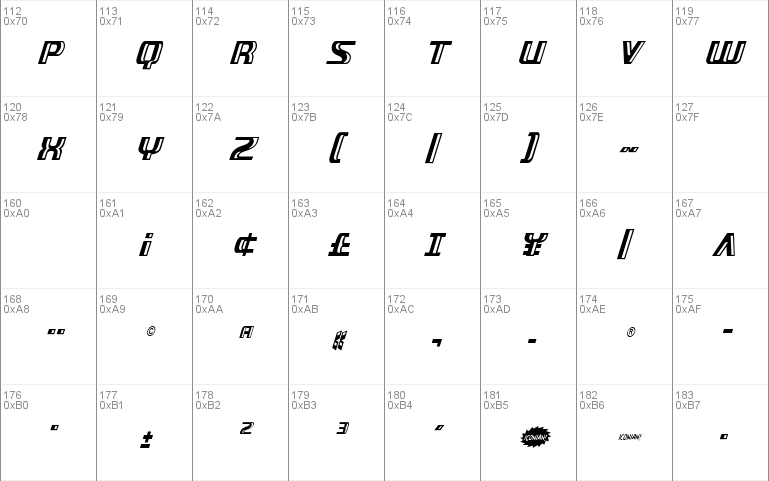 Grease Gun Condensed Italic